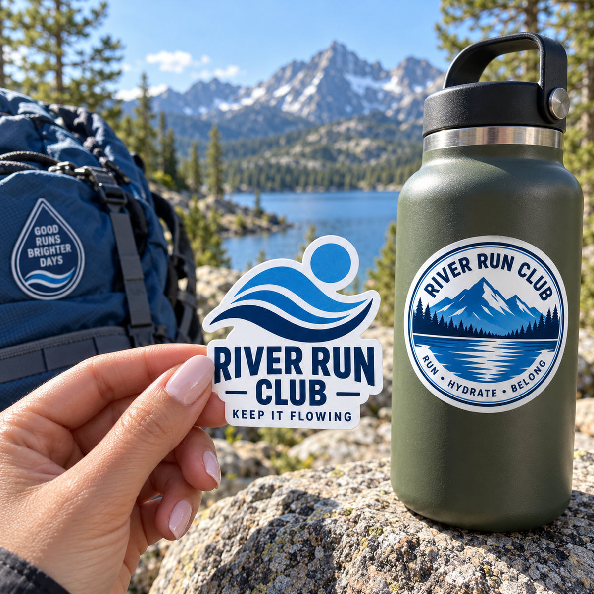 Water Bottle Stickers - main lifestyle image