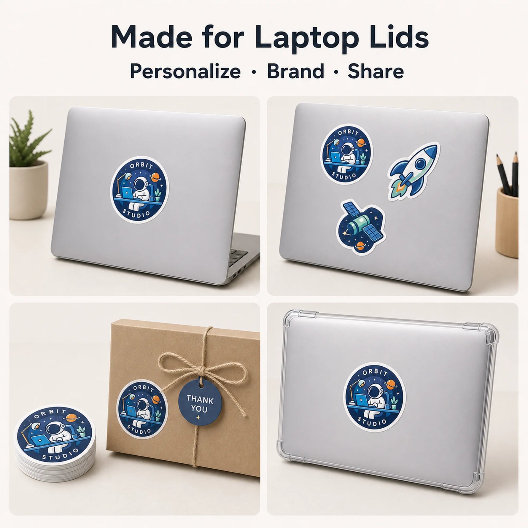 Laptop Stickers — use-case examples