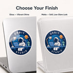 Laptop Stickers — gloss and matte finish comparison