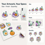 Phone Stickers — artwork, finish, and quantity options