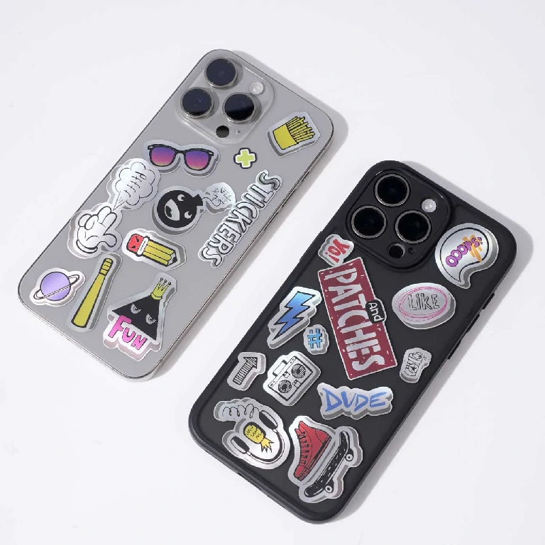 Clean, dry, smooth hard plastic, metal or compatible coated case surfaces