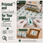 Silver metallic sticker printing and quality check workflow