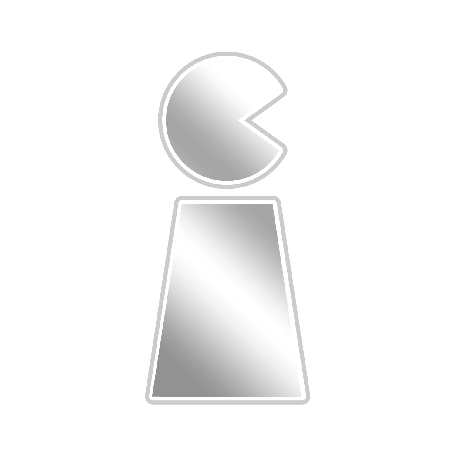 Custom Silver Metallic Stickers – Sleek, Mirror-Like Shine