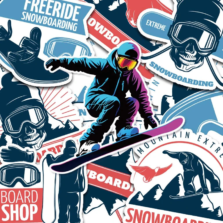 Snowboard-Aufkleber