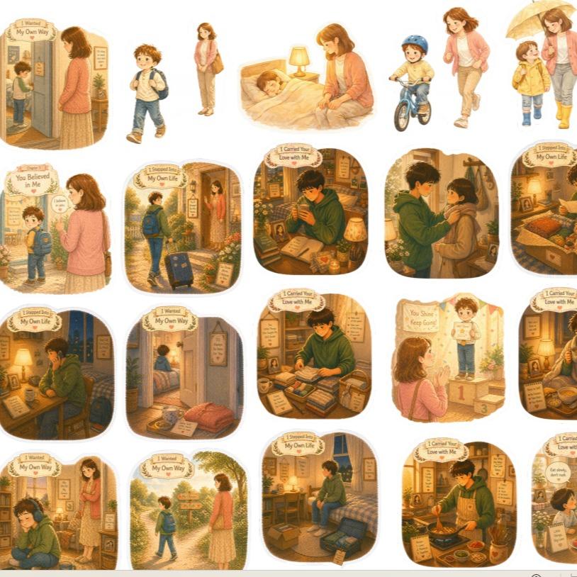 Mother’s Day Growing Up Memories Sticker Pack
