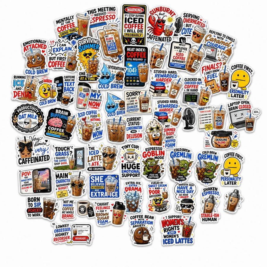 Iced Coffee Meme Stickers