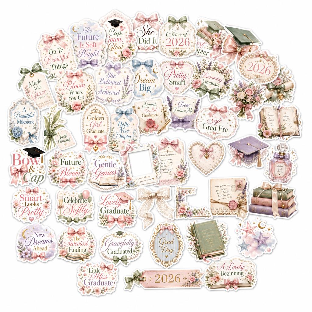 Class of 2026 Main Character Meme Stickers
