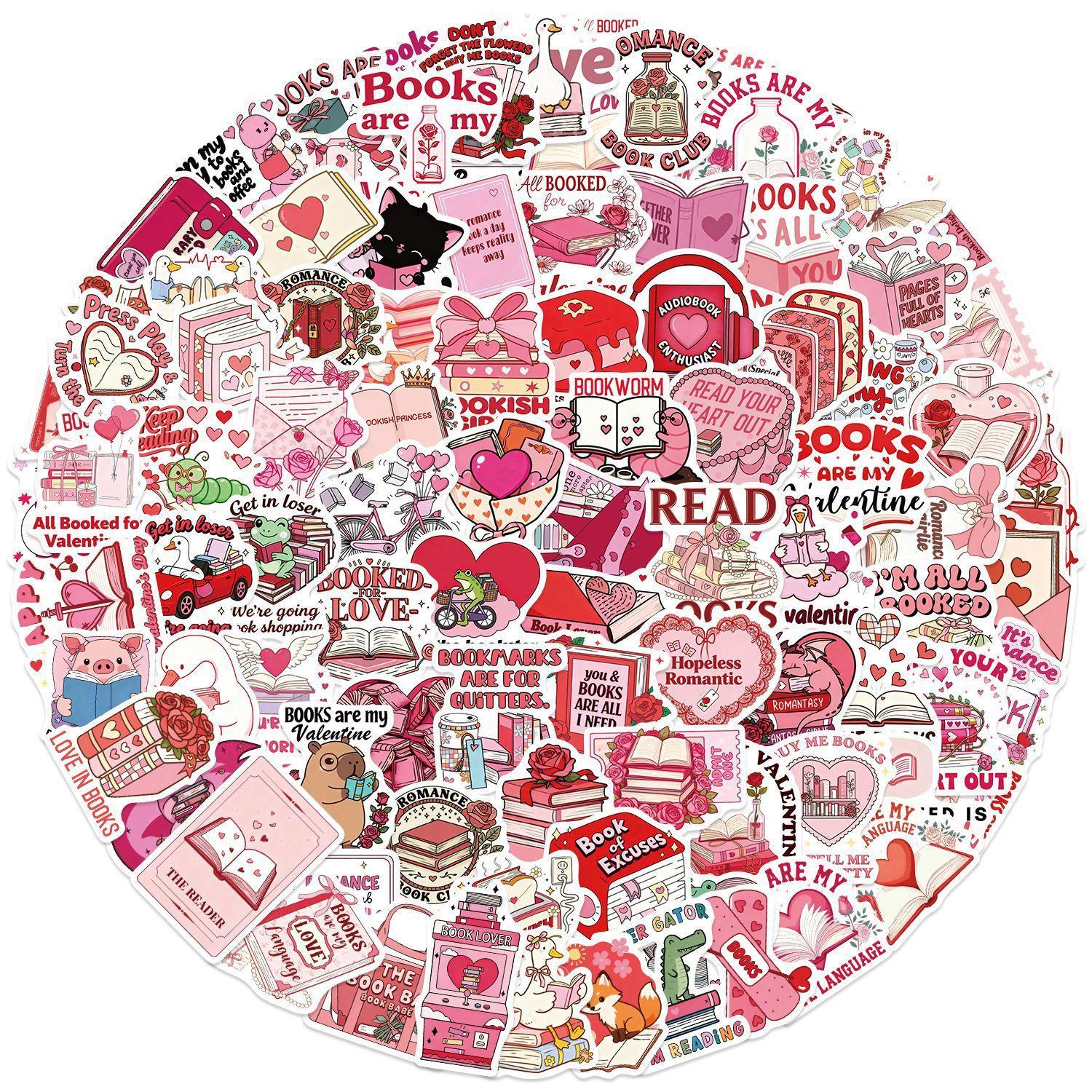 Valentine Day Stickers – 100 Pcs