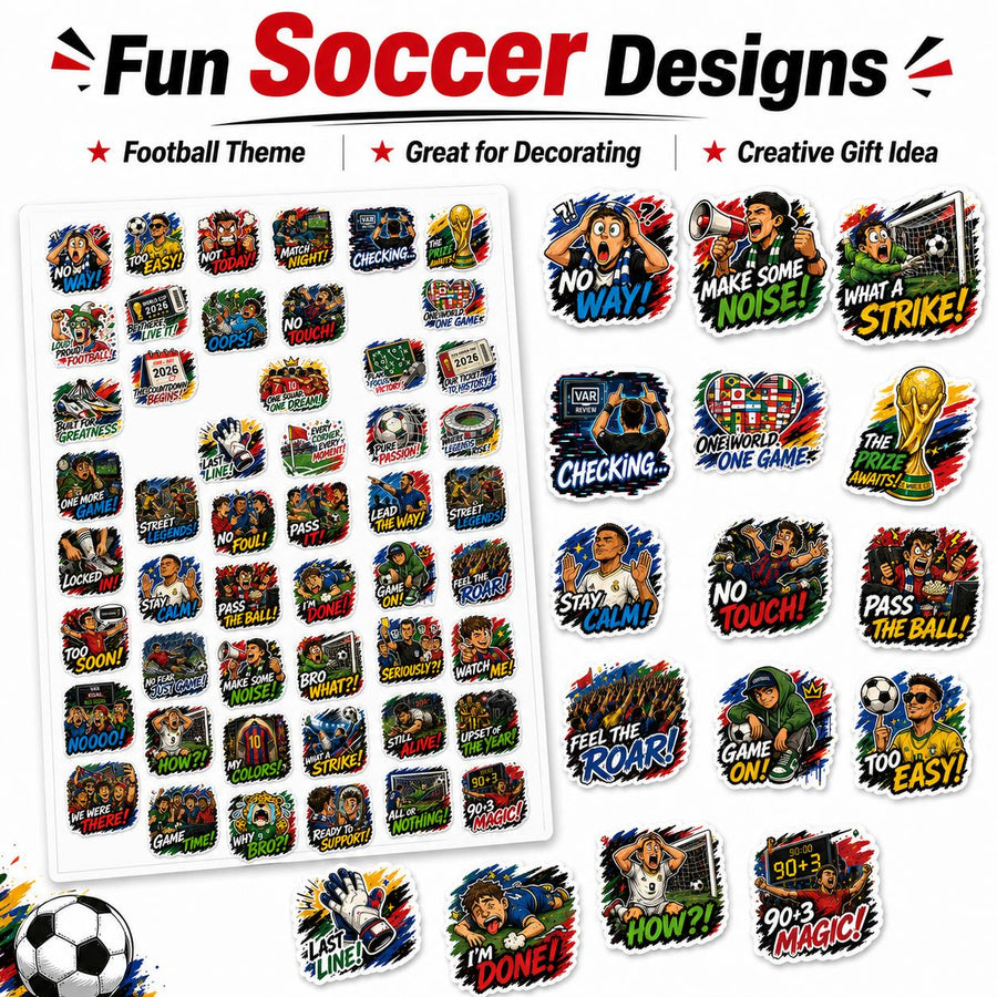 Soccer Fan Sticker Bundle