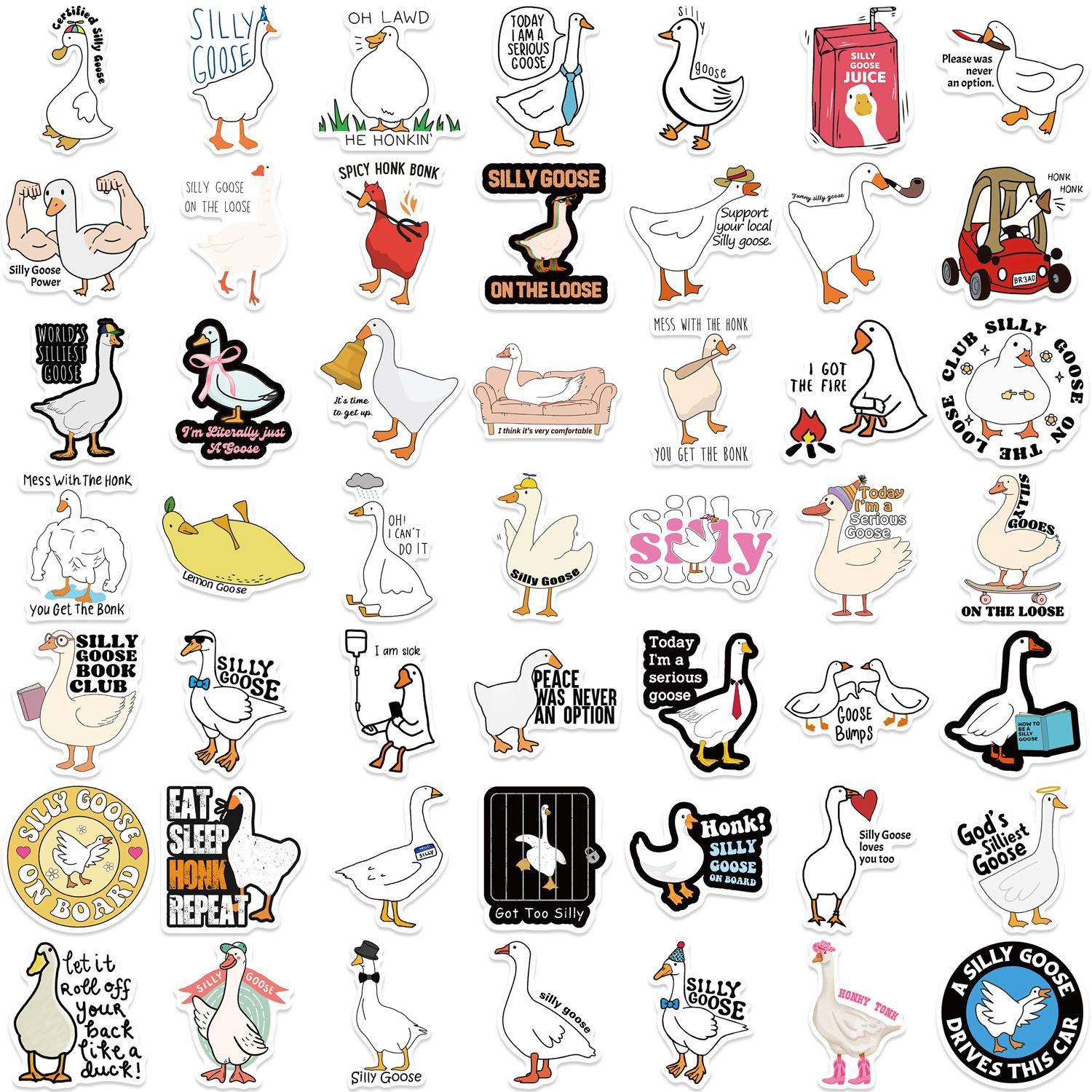 Silly Goose Sticker Pack – 50 Pcs