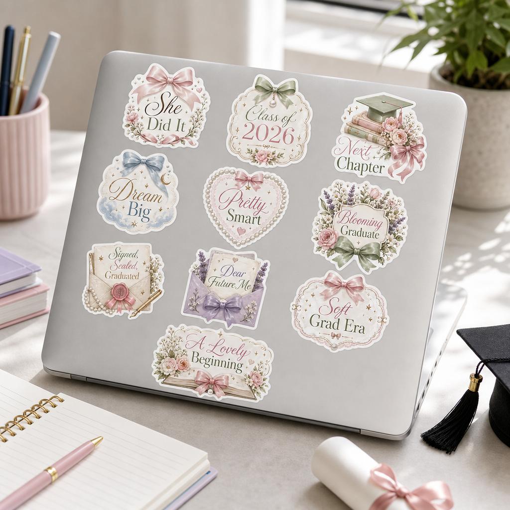 Class of 2026 Main Character Meme Stickers
