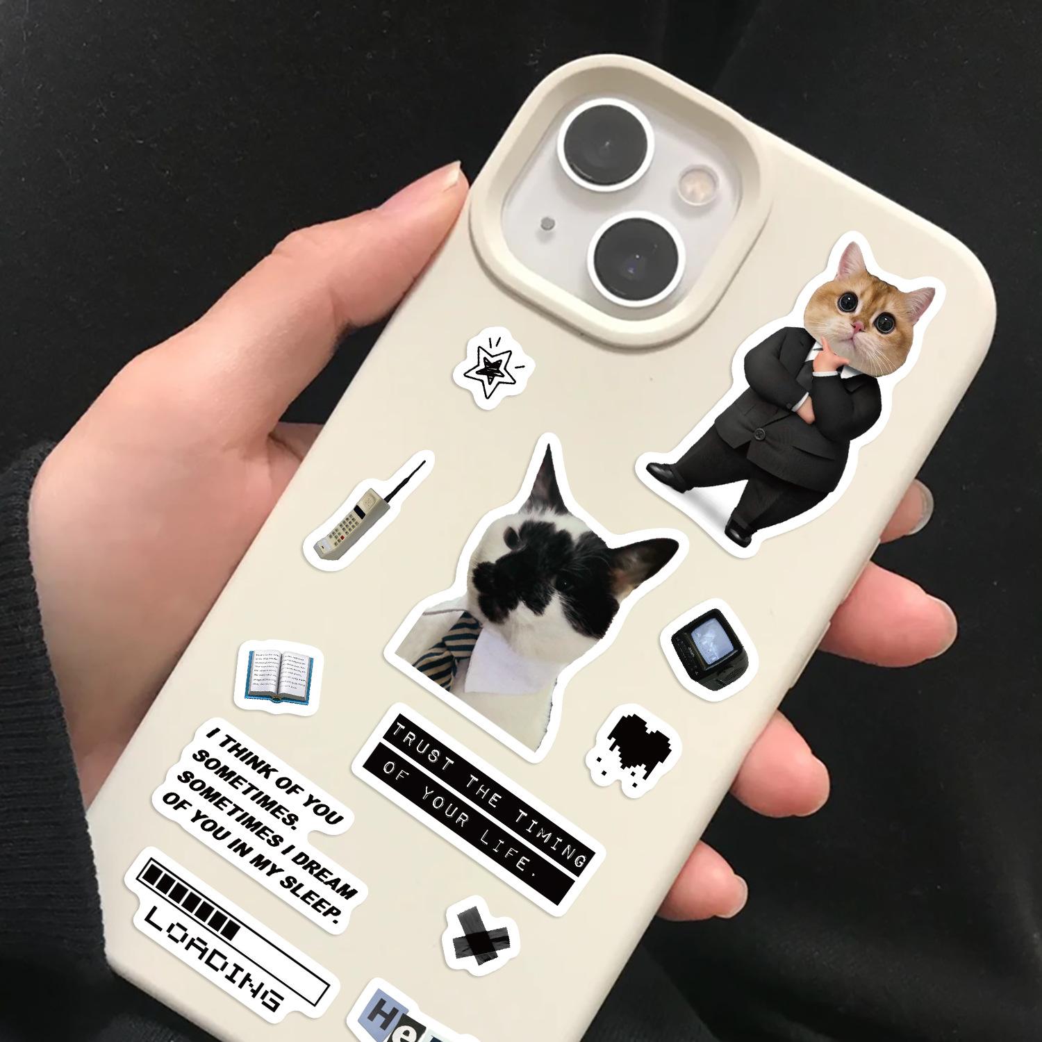 Cat & Bear Meme Sticker Sheets – 8 Sheets