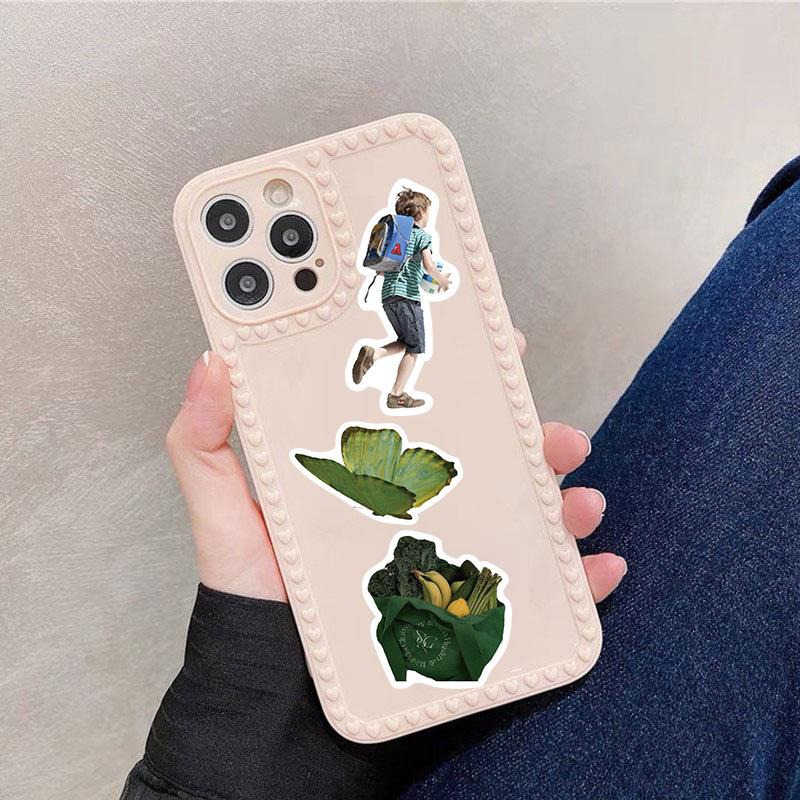 Durable Journey Green Waterproof Vinyl Stickers – 53 Pcs