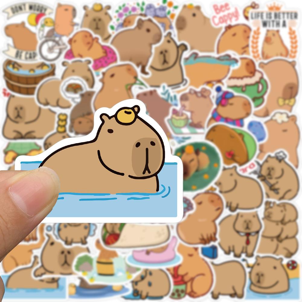 Capybara Graffiti Stickers – 50 Pcs