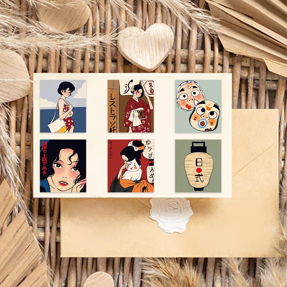Vintage Red Aesthetic Stickers – 50 Pcs