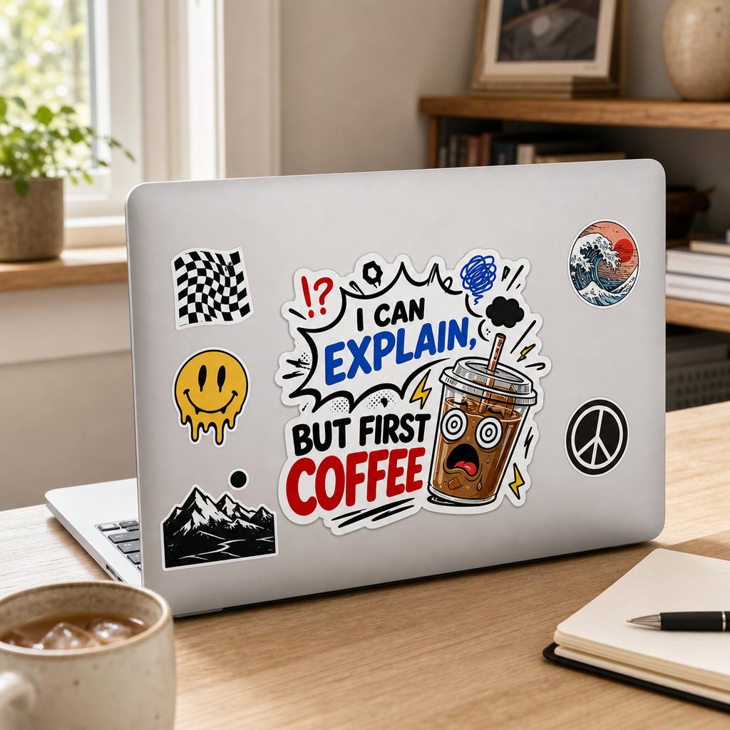 Iced Coffee Meme Stickers