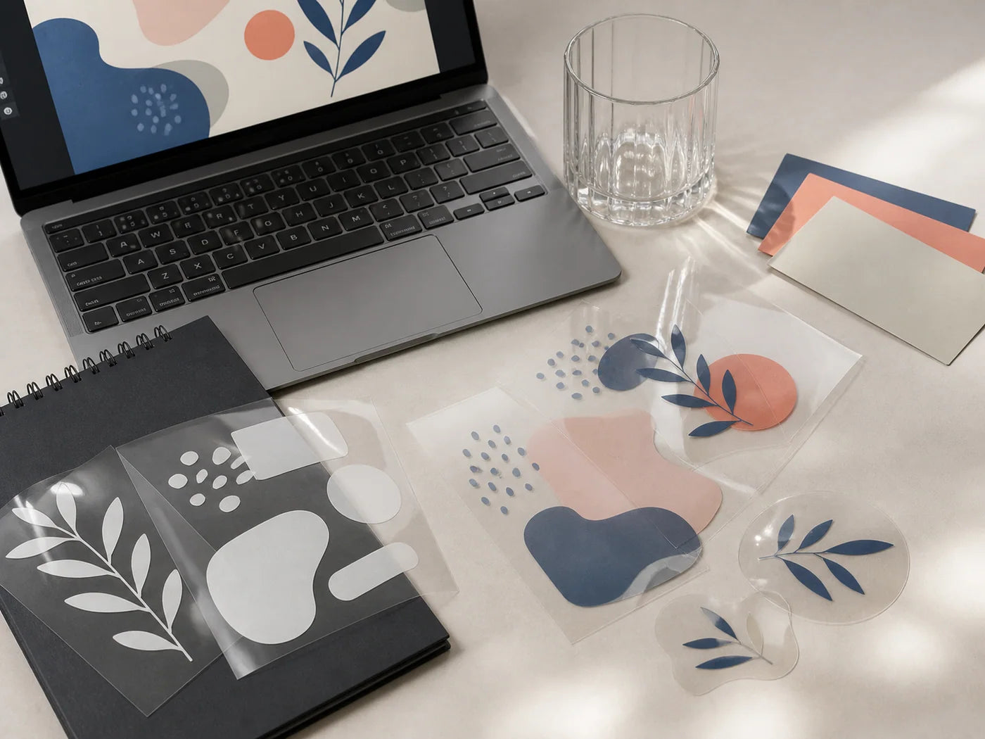 Artwork planning example for Transparent custom stickers
