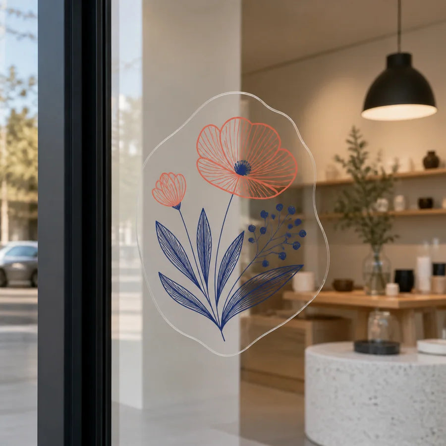 Application side example for Transparent custom stickers