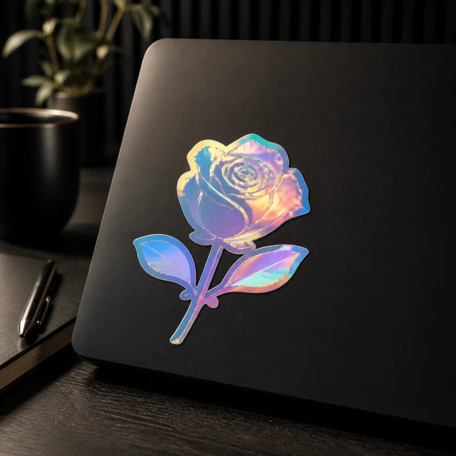 Dark surfaces example for Color-shifting holographic vinyl