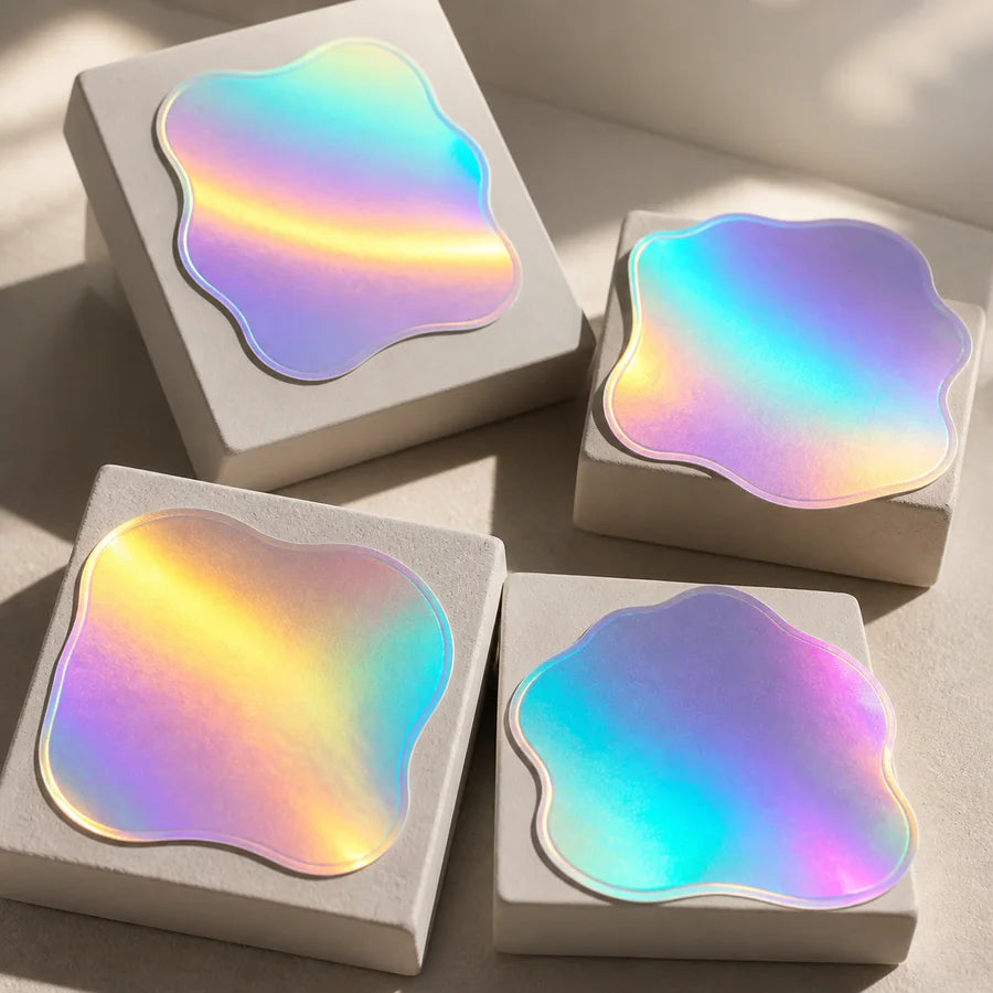 Proof the effect example for Color-shifting holographic vinyl