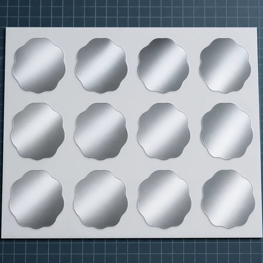 Batch consistency example for Cool metallic vinyl