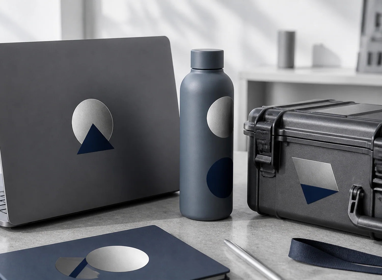Cool metallic vinyl shown in a finished application