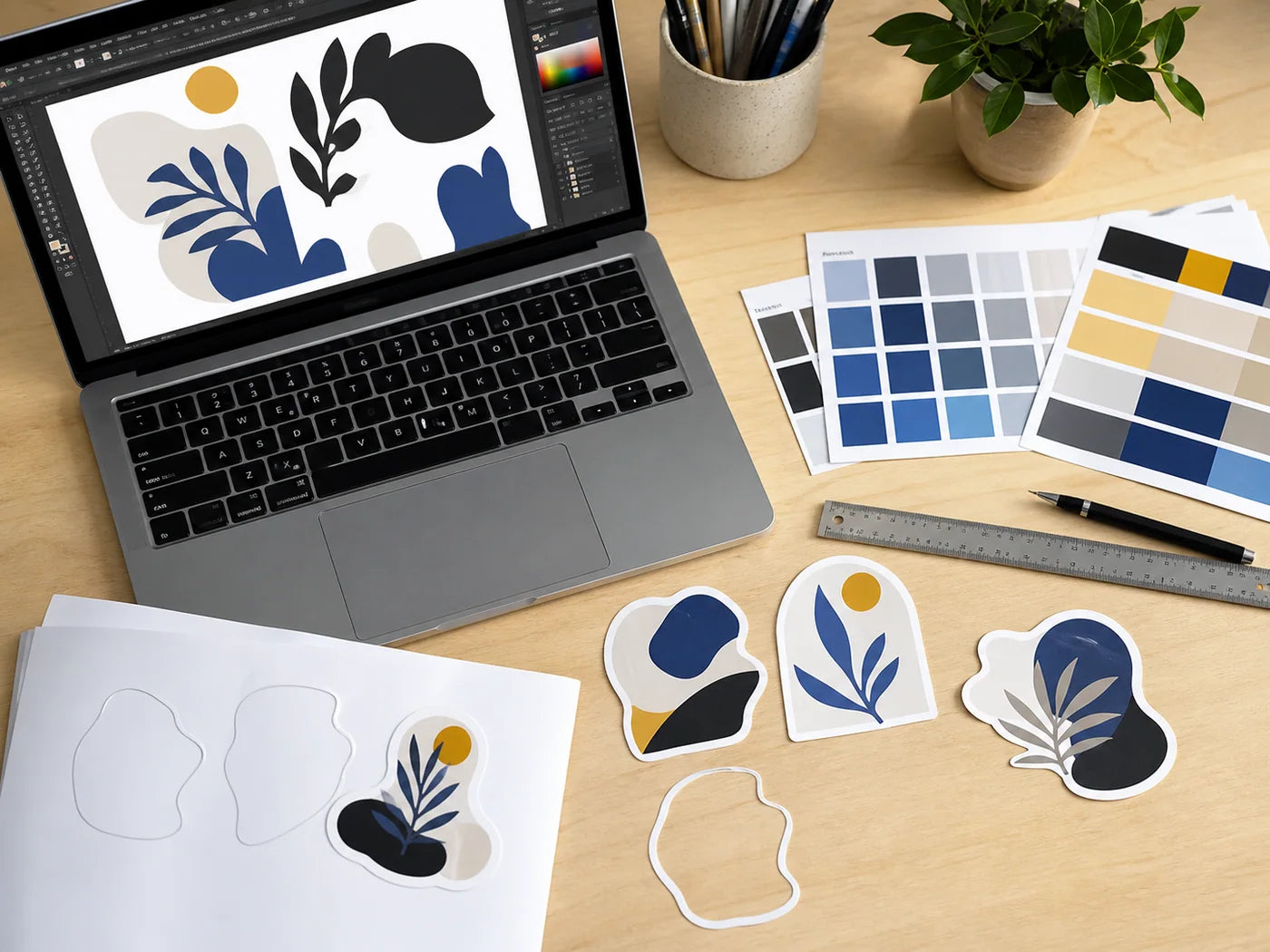 Artwork planning example for Everyday custom vinyl