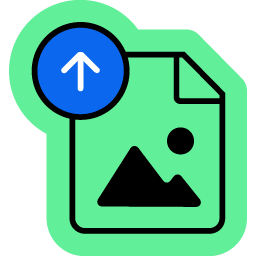 Upload the custom sticker artwork file