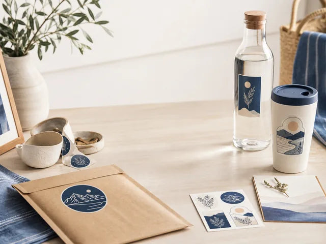 Custom stickers used on packaging, bottles and everyday surfaces