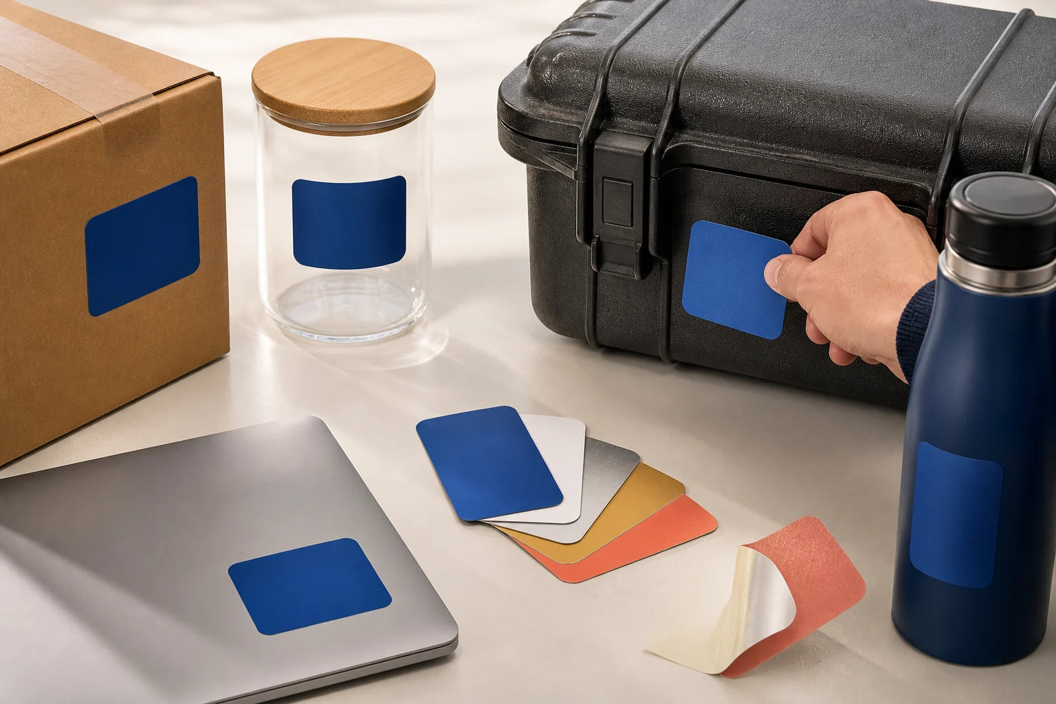 A sticker project being evaluated by surface, exposure and intended use