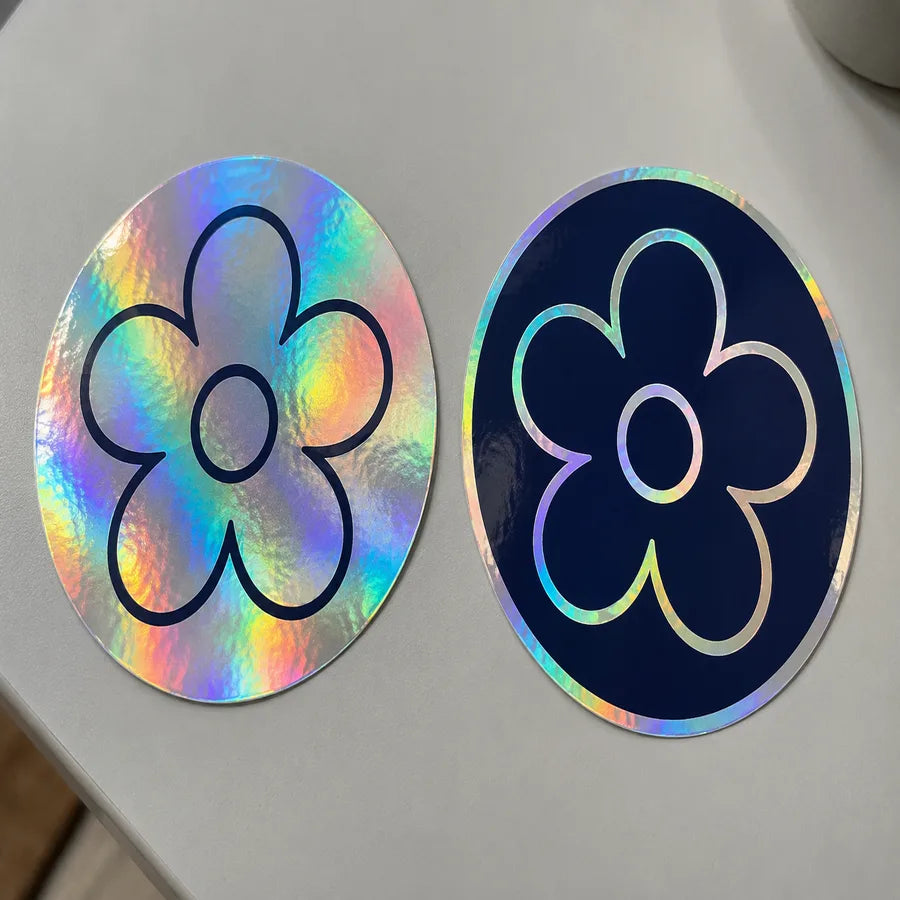 Light colors keep the shine example for Holographic vinyl stickers